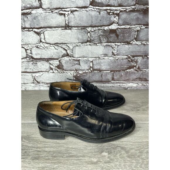 Filipe Sousa Black Patent Leather Oxfords Lace Up Shoes Women’s Sz 38EU/7.5M US - Picture 4 of 16